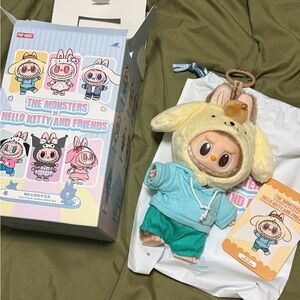 Pop Mart The Monsters Hello Kitty & Friends Sanrio Plush Keychain - Pompompurin